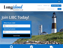 Tablet Screenshot of longislandbusinessclub.com